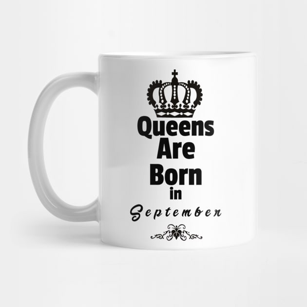 Queens Are Born in September by Purple Canvas Studio